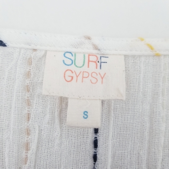 Surf Gypsy | Sunset Stripe Long Sleeve Tunic Top - Picture 6 of 7